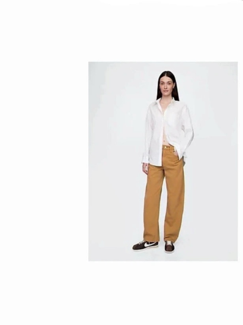 Gap Barrel High Rise in Brown Waist 28